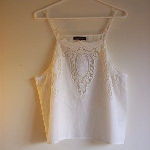 Kendall & Kylie  White Lace Tank SZ-M NWT